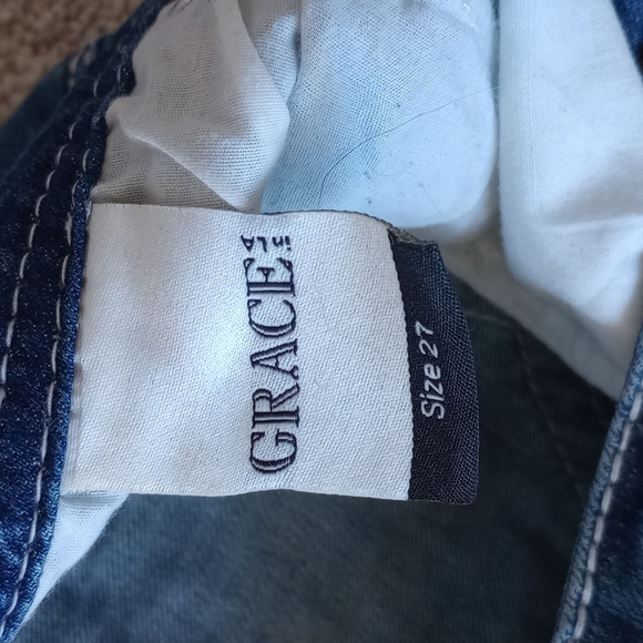 Grace in LA rhinestone bling jeans - Picture 6 of 10